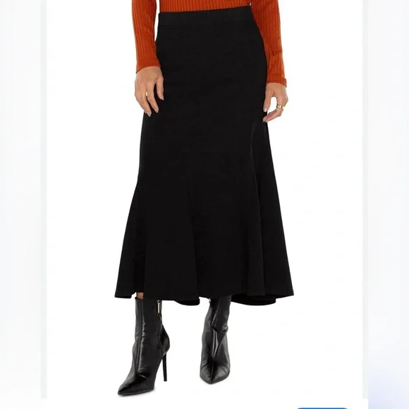 Eileen Fisher Wool Trumpet Panel skirt - Picture 1 of 4